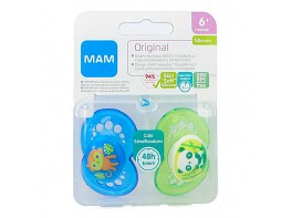 Imagen del producto Mam baby chupete azul silicona original 6+